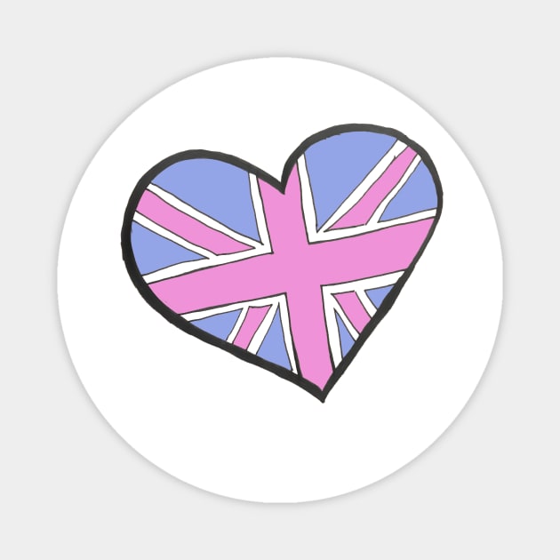 Union Jack Heart Magnet by lolosenese